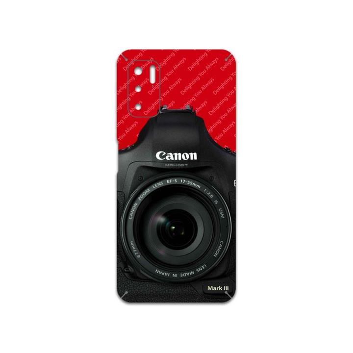 برچسب پوششی ماهوت مدل Canon-Logo مناسب برای گوشی موبایل شیائومی Redmi Note 10 5G MAHOOT Canon-Logo Cover Sticker for Xiaomi Redmi Note 10 5G